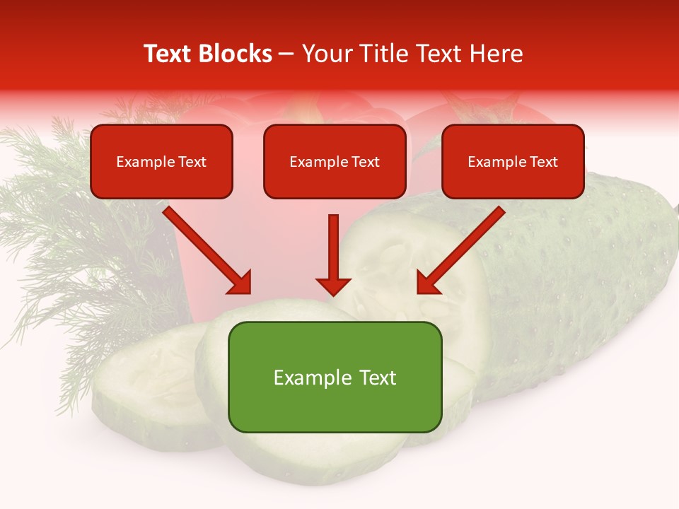 Sweet Group Cucumber PowerPoint Template