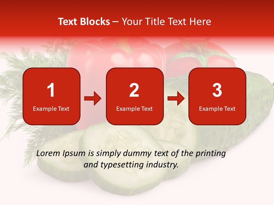 Sweet Group Cucumber PowerPoint Template