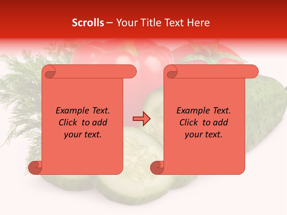 Sweet Group Cucumber PowerPoint Template