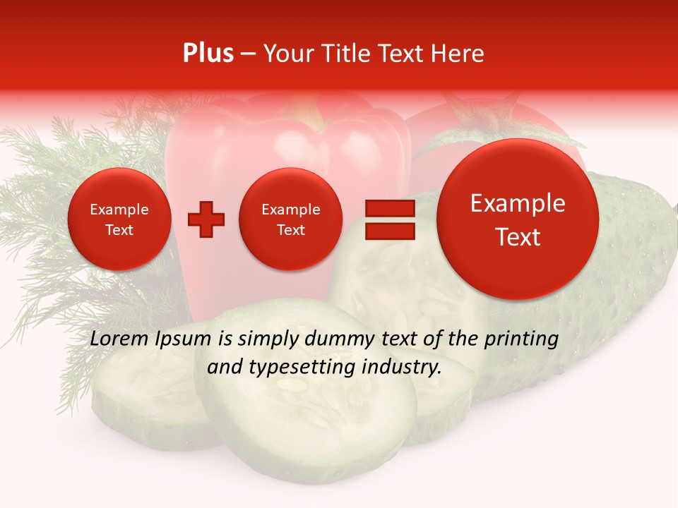 Sweet Group Cucumber PowerPoint Template