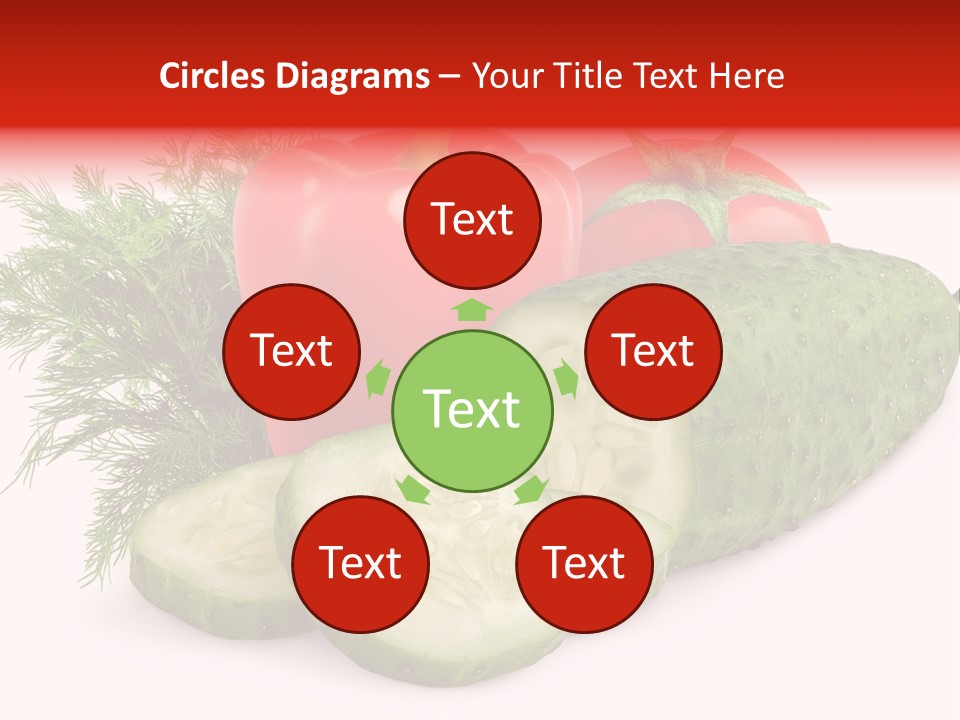 Sweet Group Cucumber PowerPoint Template