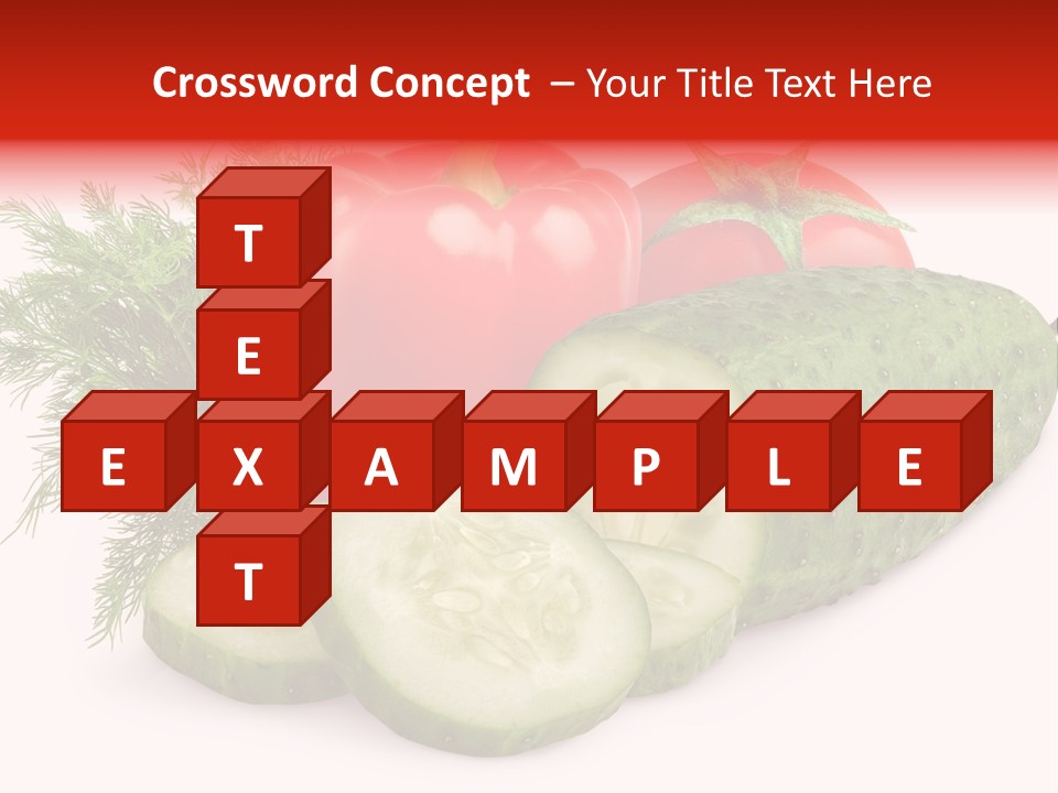 Sweet Group Cucumber PowerPoint Template