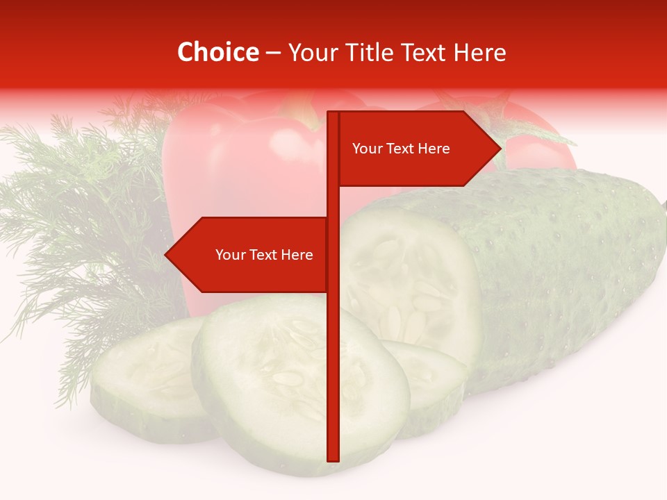 Sweet Group Cucumber PowerPoint Template