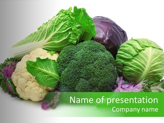 A Pile Of Different Types Of Vegetables On A White Background PowerPoint Template