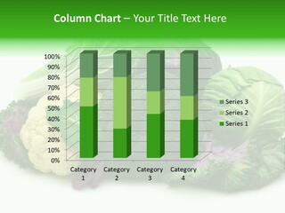 A Pile Of Different Types Of Vegetables On A White Background PowerPoint Template