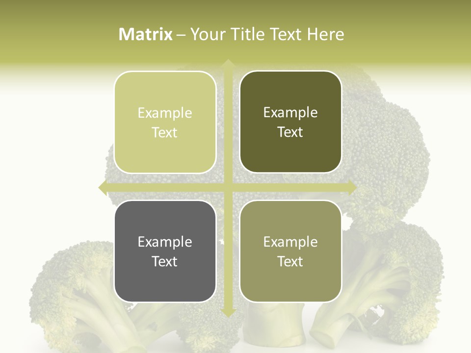 A Broccoli Powerpoint Presentation Is Shown PowerPoint Template