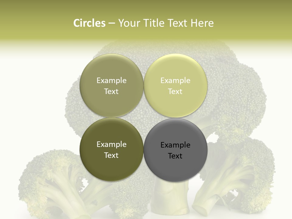 A Broccoli Powerpoint Presentation Is Shown PowerPoint Template