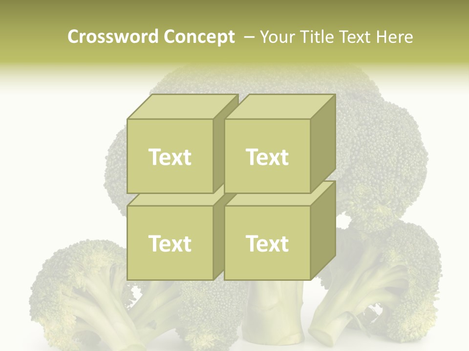 A Broccoli Powerpoint Presentation Is Shown PowerPoint Template