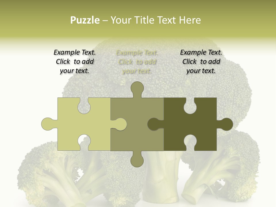 A Broccoli Powerpoint Presentation Is Shown PowerPoint Template