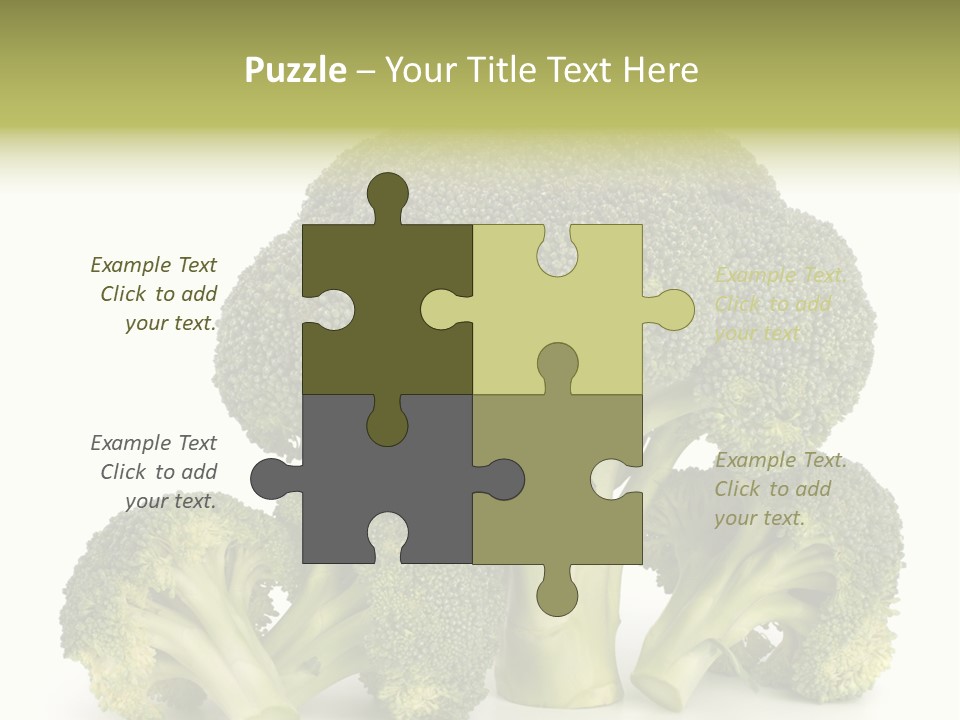 A Broccoli Powerpoint Presentation Is Shown PowerPoint Template