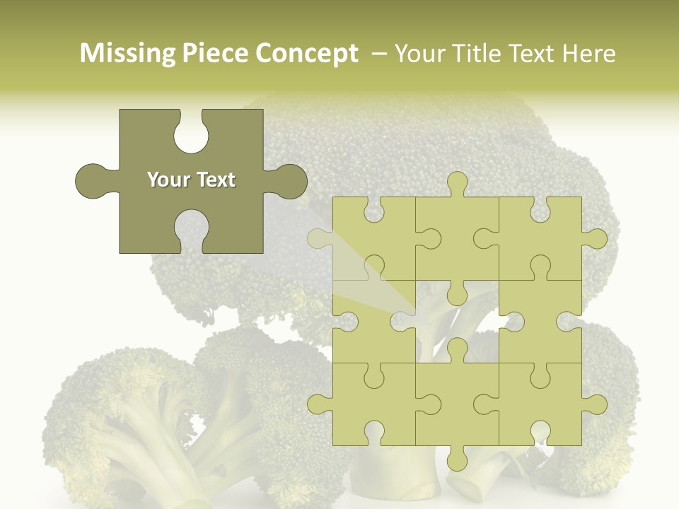 A Broccoli Powerpoint Presentation Is Shown PowerPoint Template