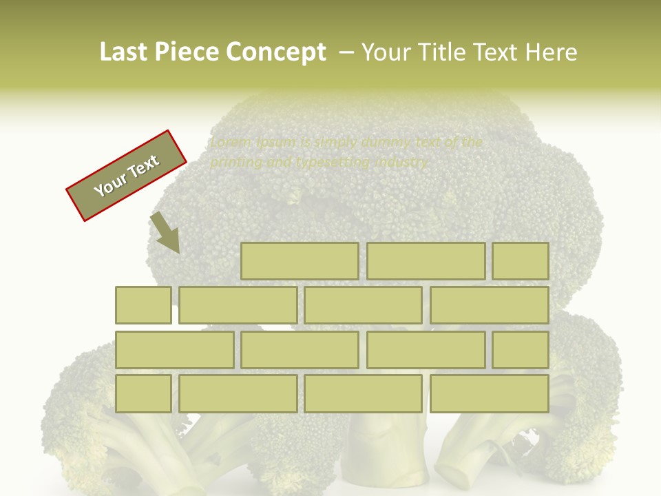 A Broccoli Powerpoint Presentation Is Shown PowerPoint Template