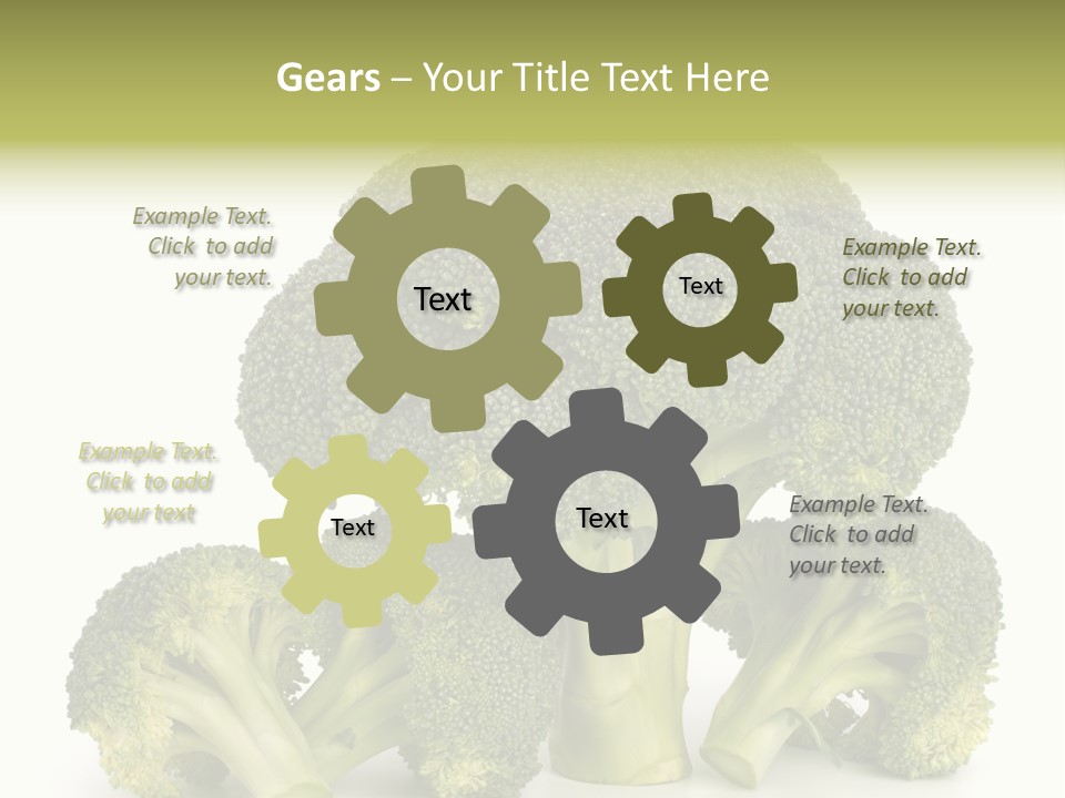 A Broccoli Powerpoint Presentation Is Shown PowerPoint Template
