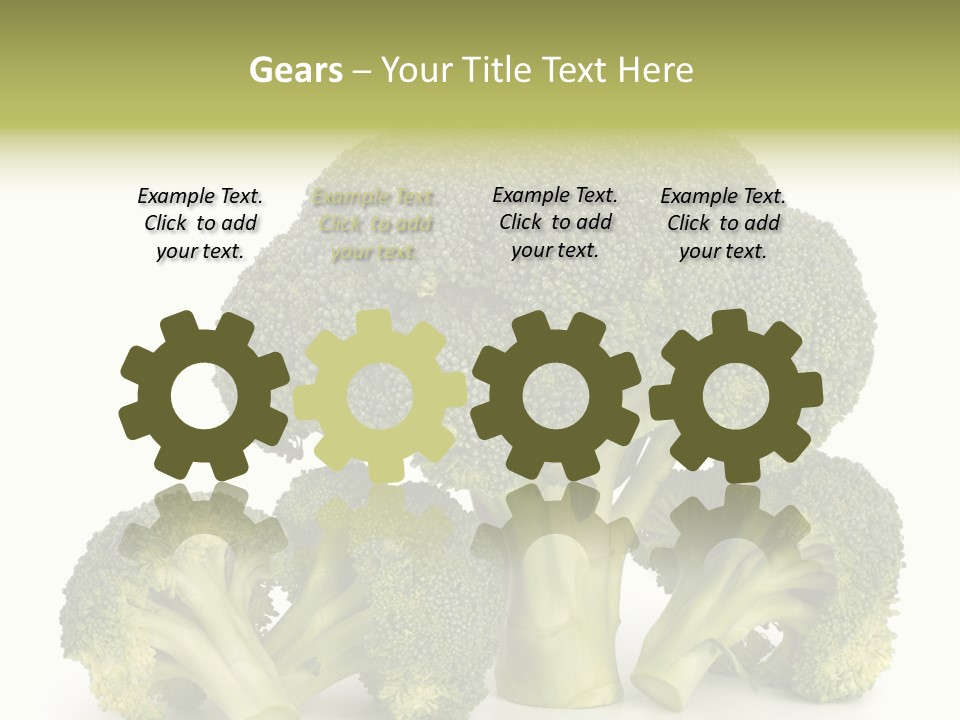 A Broccoli Powerpoint Presentation Is Shown PowerPoint Template