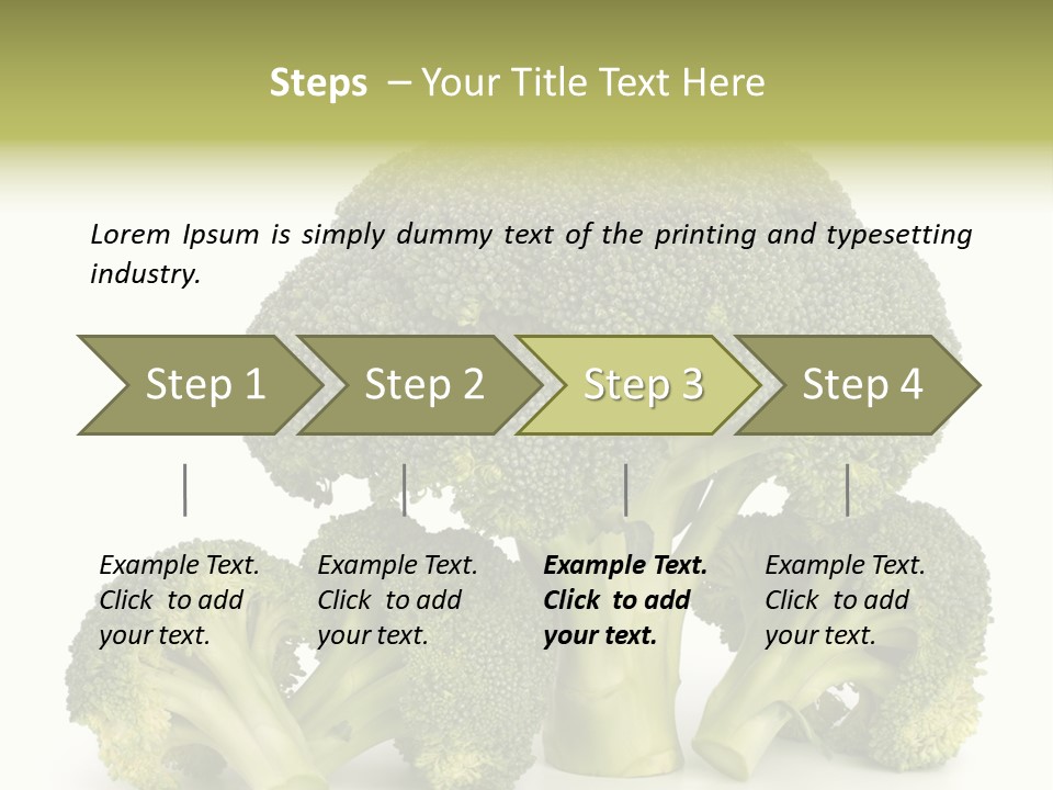 A Broccoli Powerpoint Presentation Is Shown PowerPoint Template