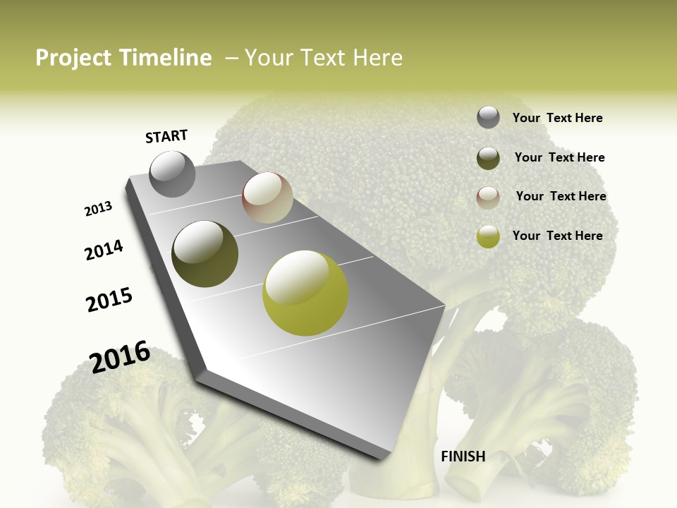 A Broccoli Powerpoint Presentation Is Shown PowerPoint Template