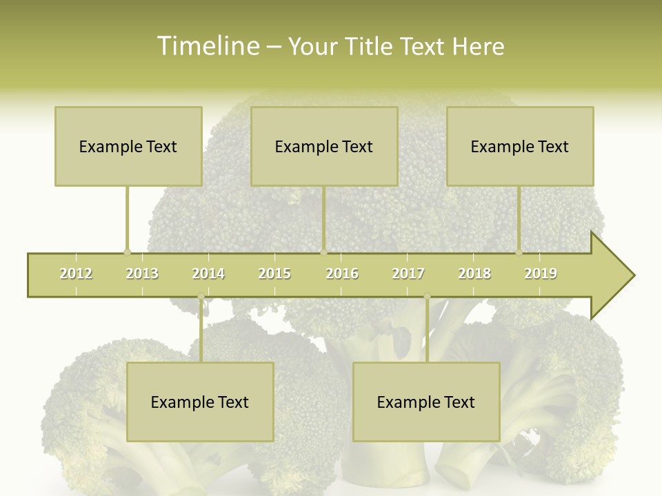 A Broccoli Powerpoint Presentation Is Shown PowerPoint Template