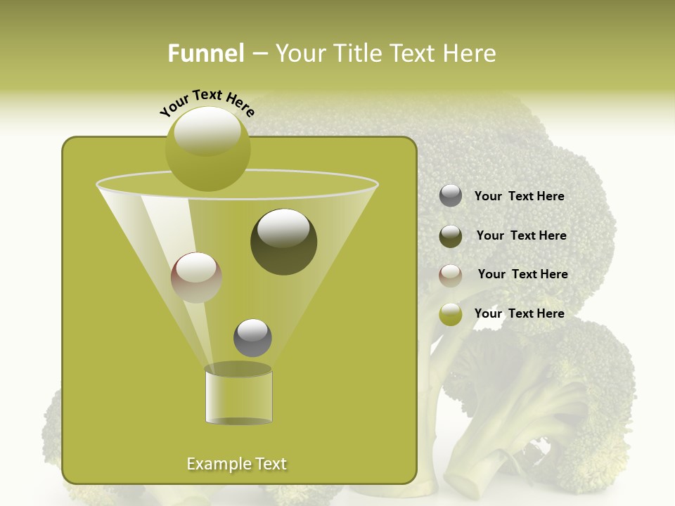 A Broccoli Powerpoint Presentation Is Shown PowerPoint Template
