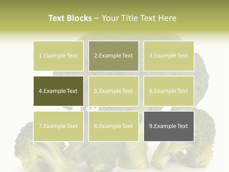 A Broccoli Powerpoint Presentation Is Shown PowerPoint Template