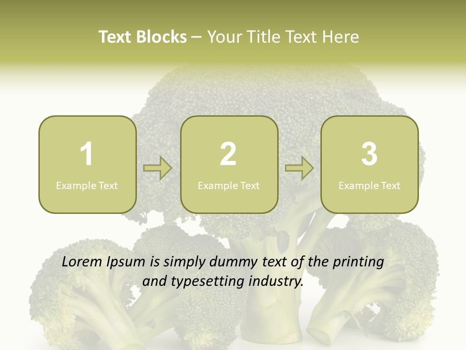 A Broccoli Powerpoint Presentation Is Shown PowerPoint Template