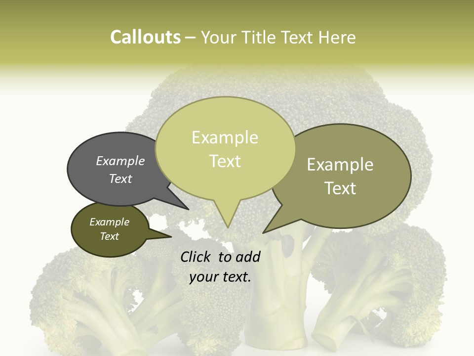 A Broccoli Powerpoint Presentation Is Shown PowerPoint Template