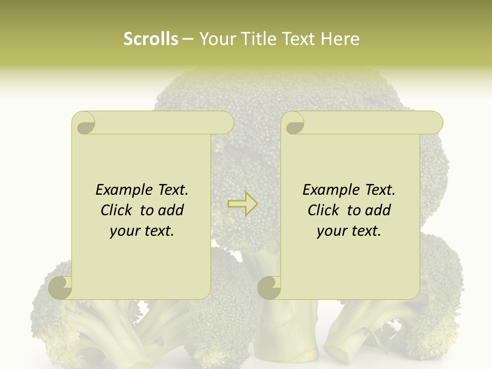 A Broccoli Powerpoint Presentation Is Shown PowerPoint Template