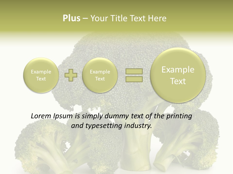 A Broccoli Powerpoint Presentation Is Shown PowerPoint Template