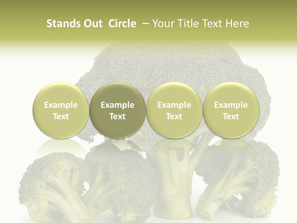 A Broccoli Powerpoint Presentation Is Shown PowerPoint Template