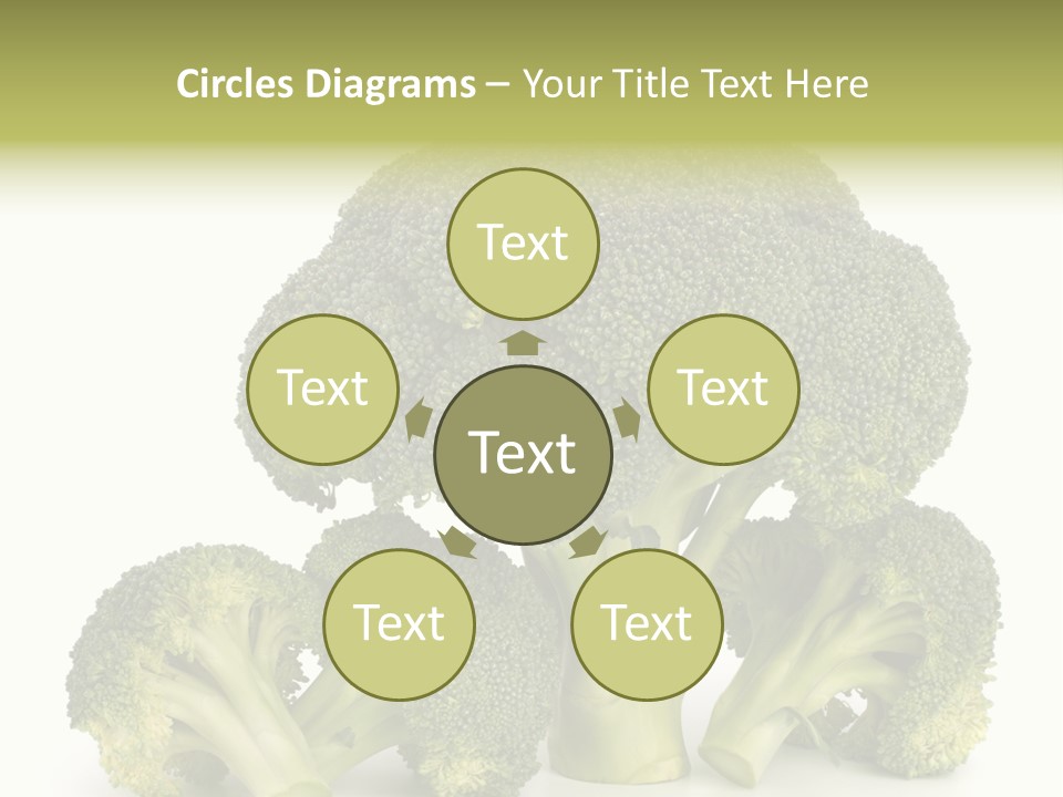 A Broccoli Powerpoint Presentation Is Shown PowerPoint Template