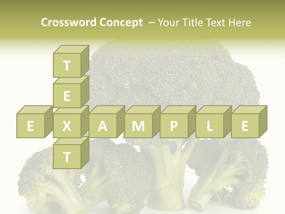 A Broccoli Powerpoint Presentation Is Shown PowerPoint Template