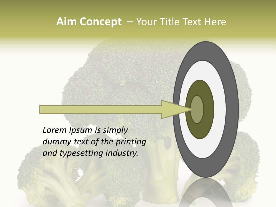 A Broccoli Powerpoint Presentation Is Shown PowerPoint Template