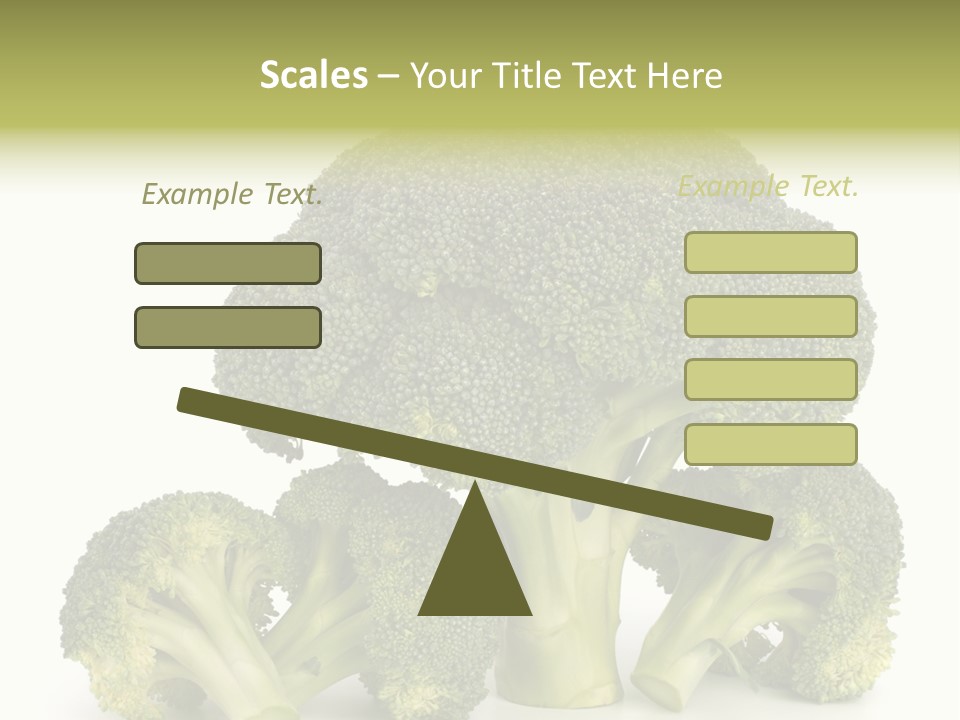 A Broccoli Powerpoint Presentation Is Shown PowerPoint Template