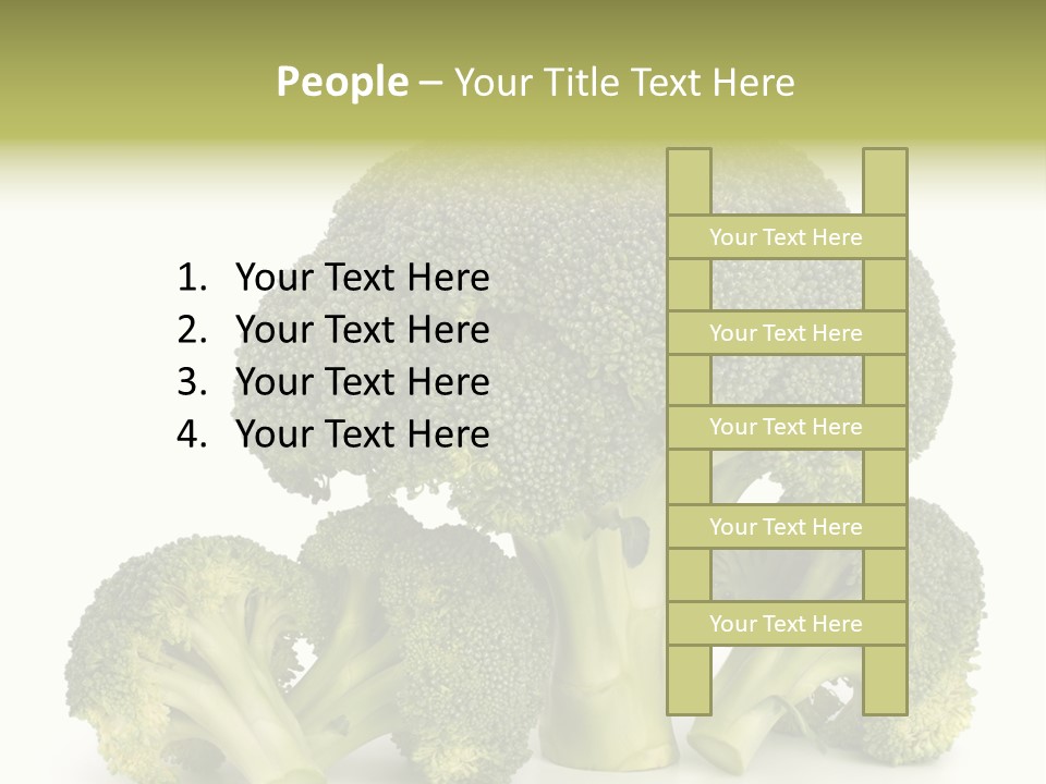 A Broccoli Powerpoint Presentation Is Shown PowerPoint Template