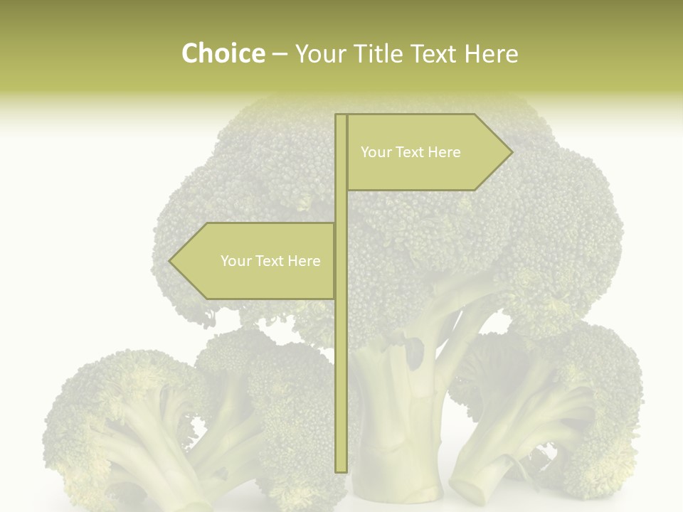 A Broccoli Powerpoint Presentation Is Shown PowerPoint Template