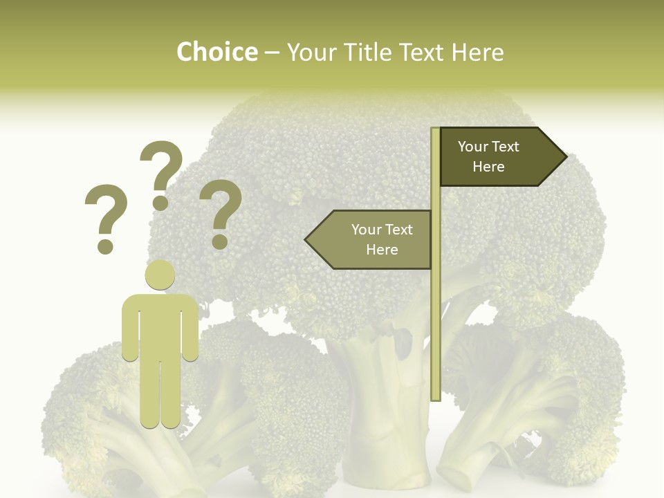 A Broccoli Powerpoint Presentation Is Shown PowerPoint Template