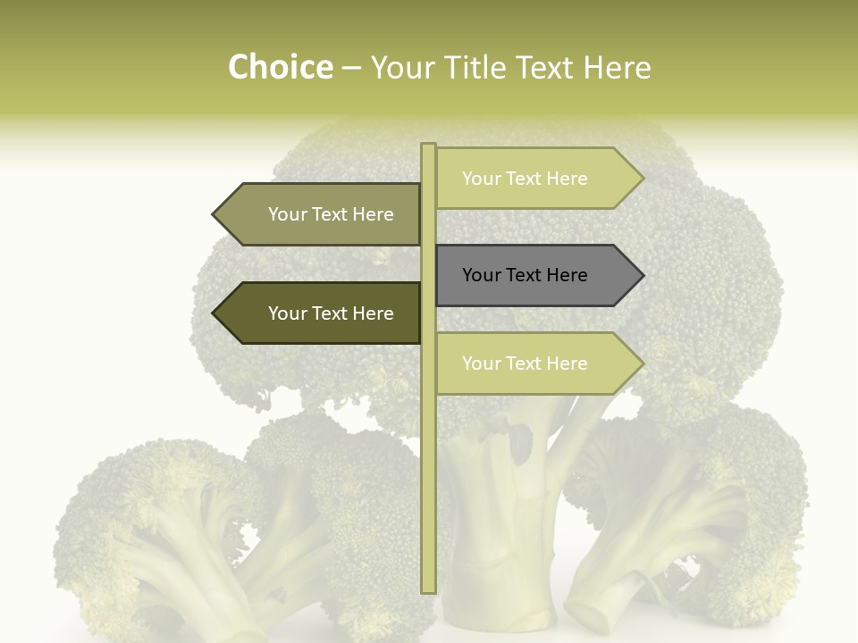 A Broccoli Powerpoint Presentation Is Shown PowerPoint Template