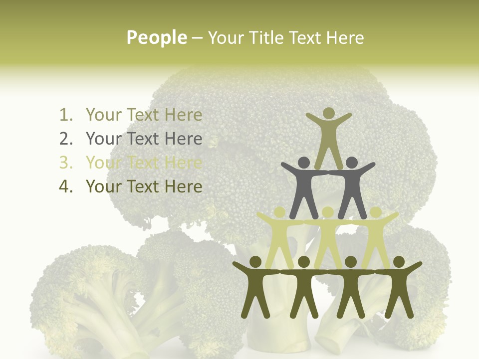 A Broccoli Powerpoint Presentation Is Shown PowerPoint Template