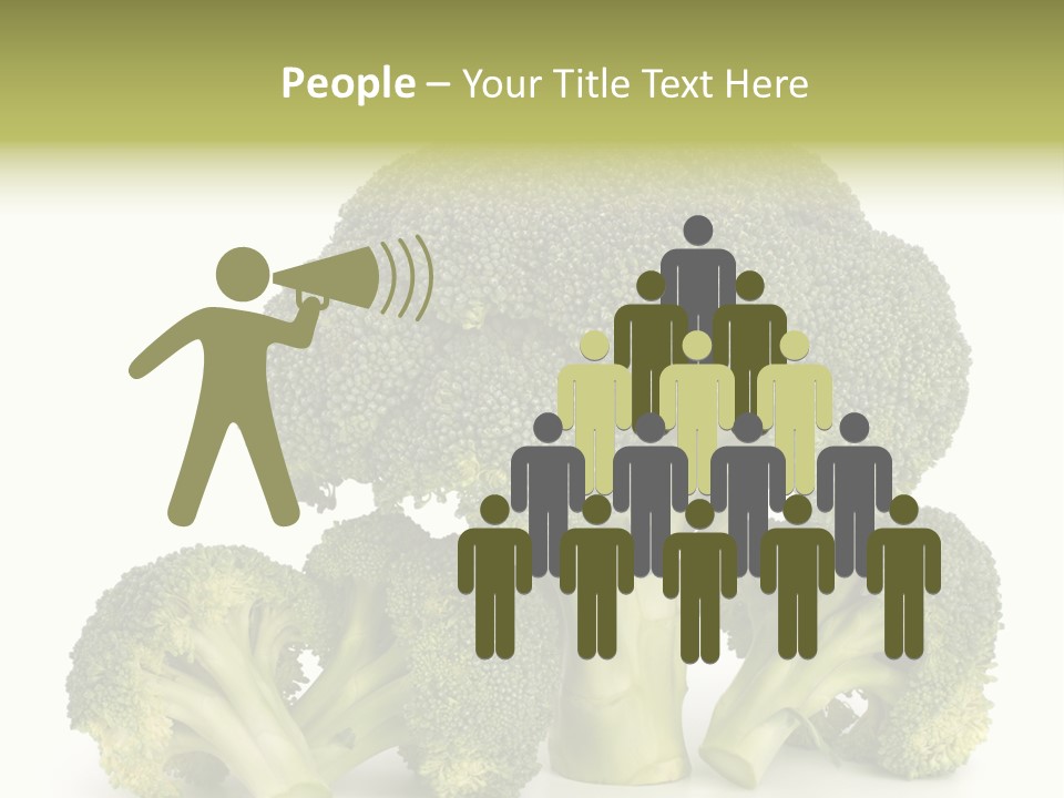 A Broccoli Powerpoint Presentation Is Shown PowerPoint Template