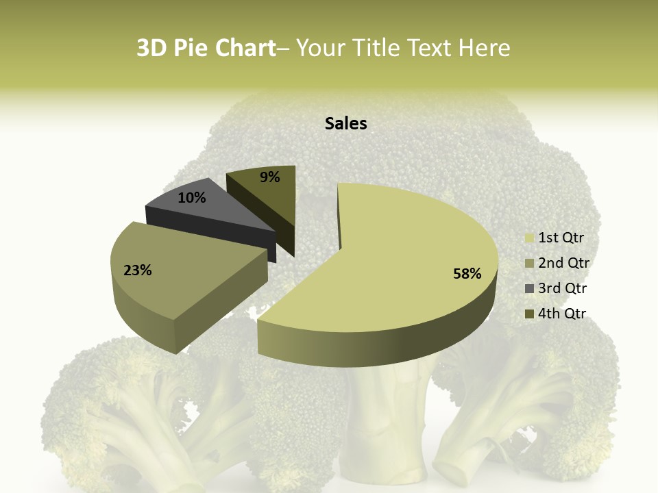 A Broccoli Powerpoint Presentation Is Shown PowerPoint Template