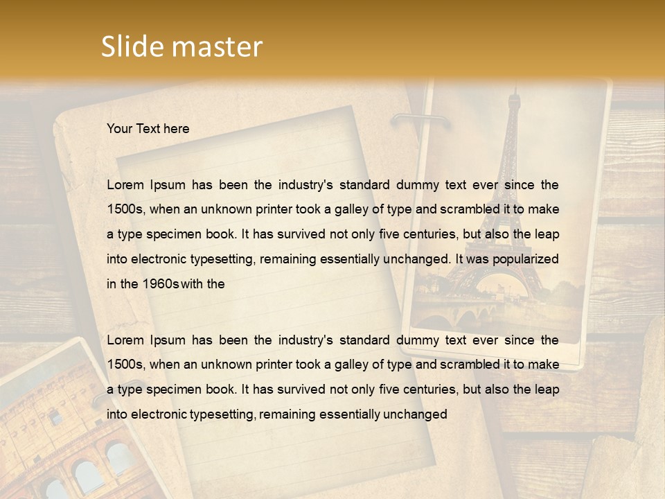 Panorama Isola Piazza Dei Miracoli PowerPoint Template