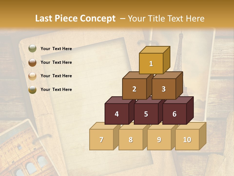 Panorama Isola Piazza Dei Miracoli PowerPoint Template