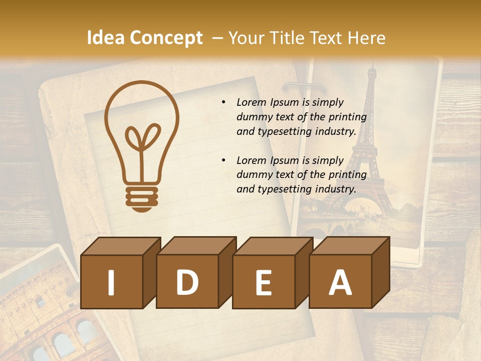 Panorama Isola Piazza Dei Miracoli PowerPoint Template