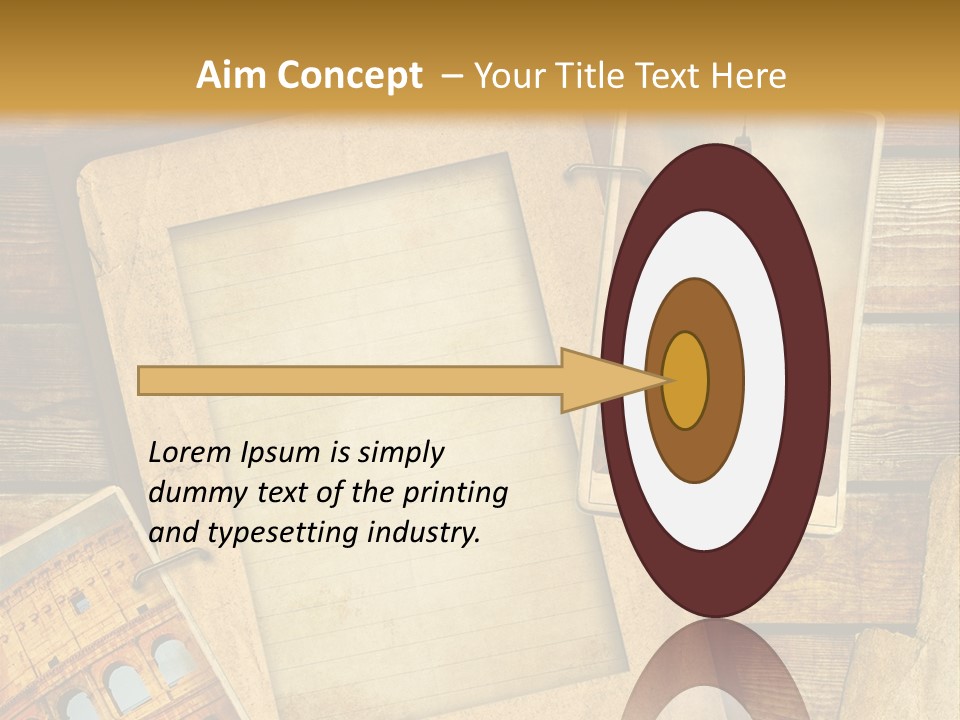 Panorama Isola Piazza Dei Miracoli PowerPoint Template