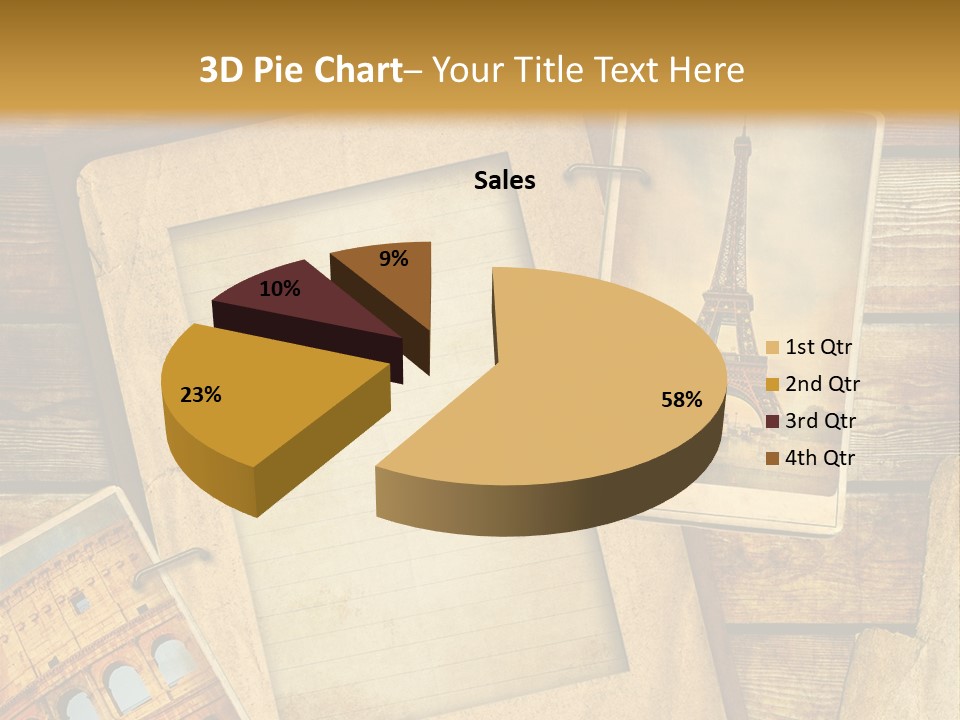 Panorama Isola Piazza Dei Miracoli PowerPoint Template