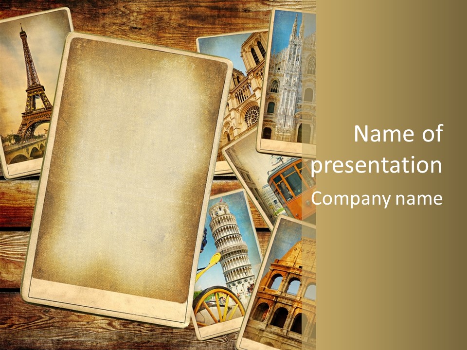 Background Paper Drawing PowerPoint Template