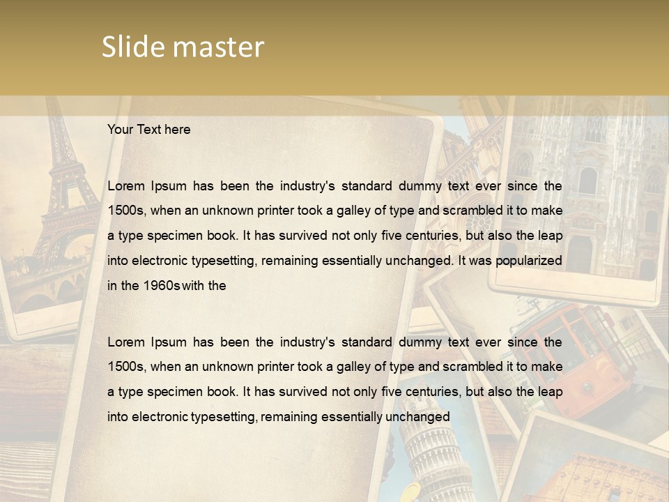 Background Paper Drawing PowerPoint Template