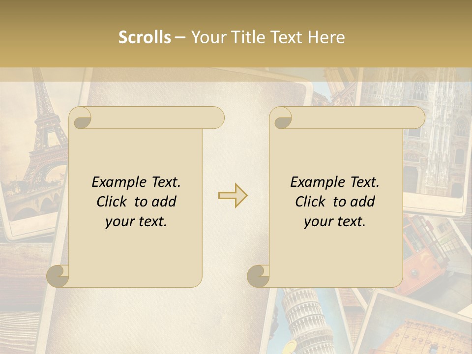 Background Paper Drawing PowerPoint Template