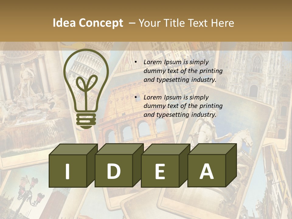 Green Copy Sacking PowerPoint Template