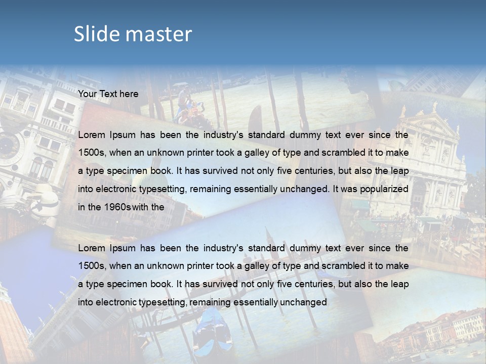 Tela San Marco Ducale PowerPoint Template