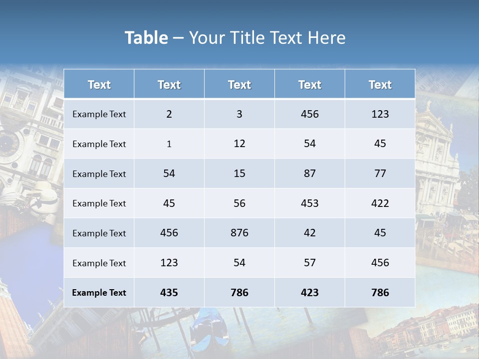 Tela San Marco Ducale PowerPoint Template